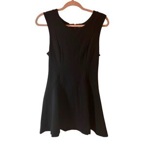 Free People Black Mini Dress flared skirt Size Small
